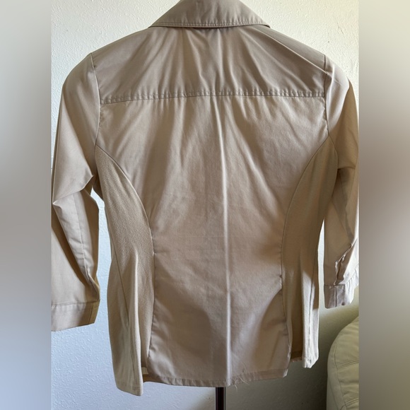 Zac & Rachel 3/4 sleeve shirt for women Small Size Beige Color - Picture 3 of 9